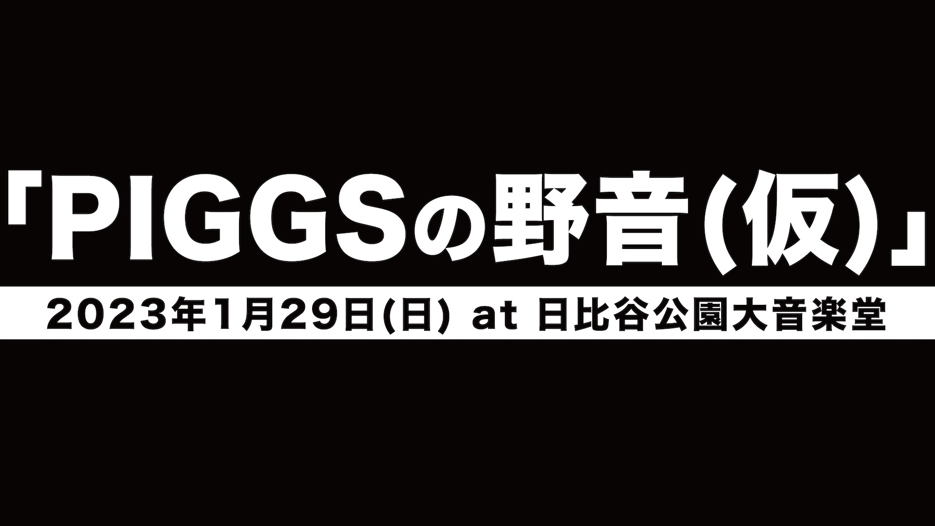 PIGGSの野音 (仮)