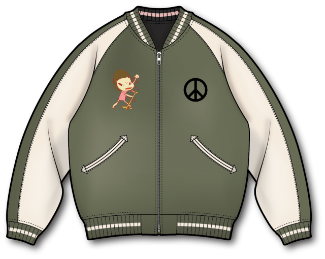 <p><span style="background-color: rgb(255, 255, 255);">風とロック芋煮会とオハラ☆ブレイクがタッグを組み、福島県猪苗代町で開催される総合芸術イベント「September JAM」。<br>美術家・奈良美智さんの絵が刺繍されたSeptember JAMオリジナル「リバーシブル」スカジャンです。<br><span><a href="https://www.septemberjam.com/" target="_blank" rel="noopener">https://www.septemberjam.com/</a></span><br></span><span class="inline-underline" style="background-color: rgb(255, 242, 204);"><strong class="tiny-default"><br>＜スカジャンについて＞</strong></span><br>【サイズ(cm)】<br>[S]着丈62、裄丈85、身幅55<br>[M]着丈64、裄丈87.5、身幅57<br>[L]着丈66、裄丈90、身幅60<br>[XL]着丈68、裄丈92.5、身幅63<br>[XXL]着丈68、裄丈94、身幅65<br><br>【素材】<br>■ピンク&times;ブラック（風とロック側）<br>レーヨン51％、ポリエステル46％、ナイロン3％<br><br>■カーキ&times;ベージュ（オハラ☆ブレイク側）<br>レーヨン55％、ポリエステル45％<br><br><span class="inline-underline" style="background-color: rgb(255, 242, 204);"><strong class="tiny-default">＜ARTS in September JAM鑑賞パスポートとは＞</strong></span><br>パスポートをお持ちの方は、はじまりの美術館「奈良美智ライブドローイング展」をはじめ、会期中に開催される各企画にご来場いただけます。&nbsp;<br>各企画・各会場では、ご入場時にパスポートへスタンプを押印いたします。<br>原則として、同一企画へのご入場は1回限りとなりますので、あらかじめご了承ください。&nbsp;<br>9月から11月まで、さまざまな企画をご用意しておりますので、ぜひ何度でも猪苗代へ遊びに来てください。</p>