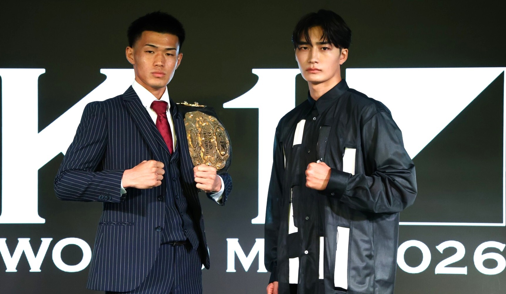 王者・石田龍大が大久保琉唯と初激突！「ゾクゾクしないけどワクワクする」（石田）「誕生日で勝って最高の日に」（大久保）＝9・12 K-1代々木第二