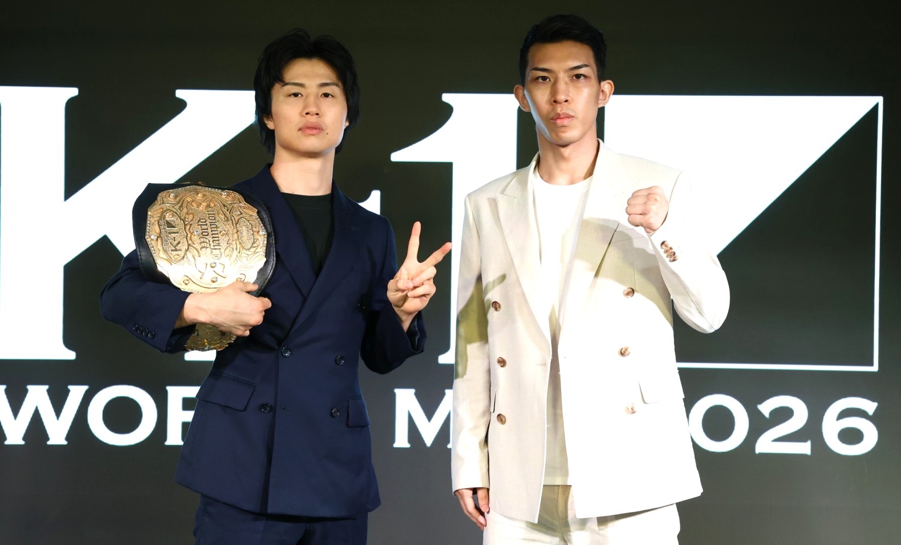 王者・金子晃大、5回目の防衛戦のテーマは「脳汁」！挑戦者の璃明武は「今回は自信ある」＝9・12 K-1代々木第二